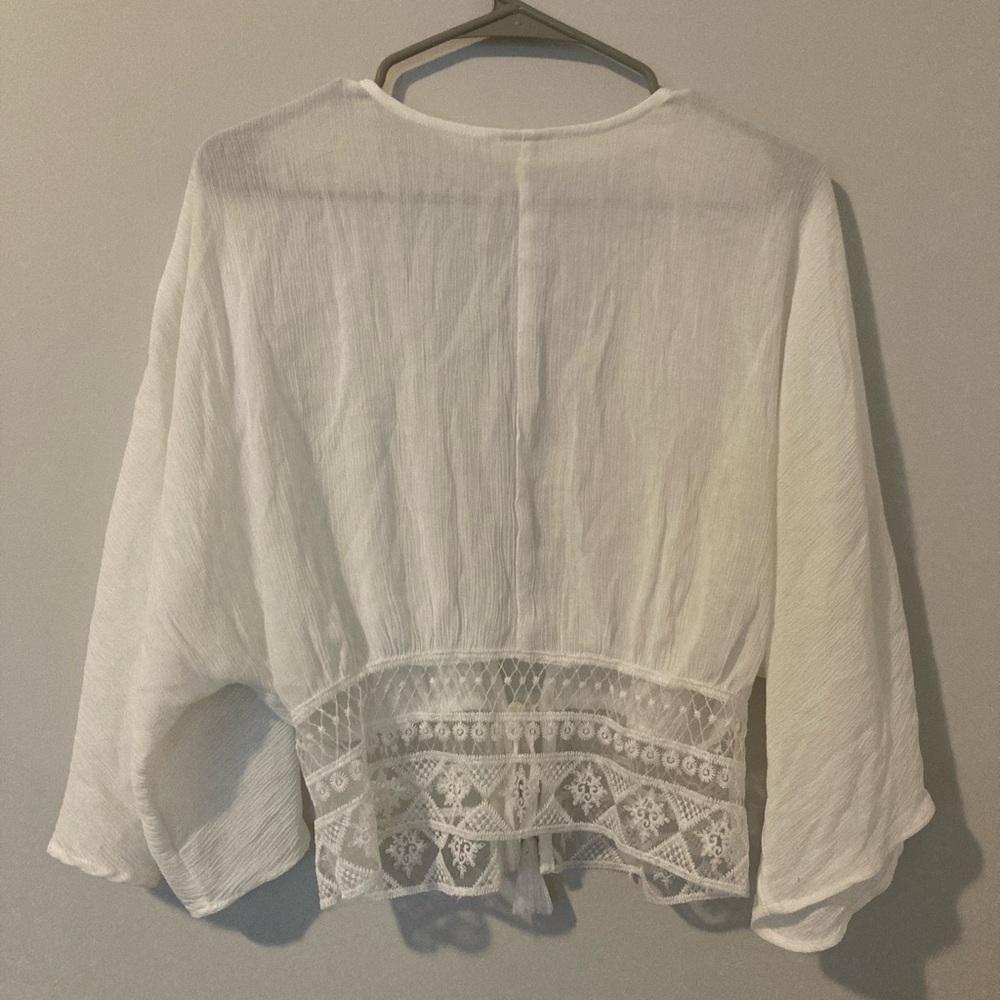 ELF White Sheer Cardigan - Picture 2 of 4